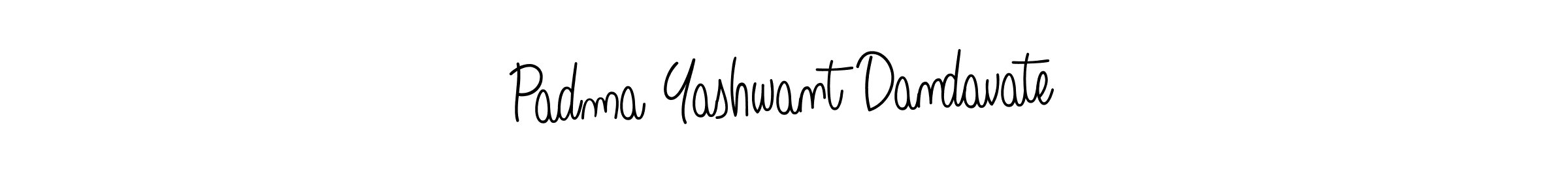 Padma Yashwant Dandavate stylish signature style. Best Handwritten Sign (Angelique-Rose-font-FFP) for my name. Handwritten Signature Collection Ideas for my name Padma Yashwant Dandavate. Padma Yashwant Dandavate signature style 5 images and pictures png